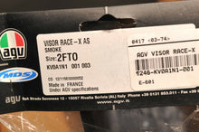 Load image into Gallery viewer, GENUINE AGV Helmet Visor Shield KV0A1N1001 Smoke 80% Dark - GP-Tech T2 RACE X AS