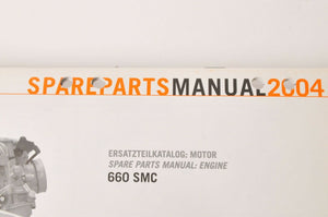 Genuine Factory KTM Spare Parts Manual Engine 660 SMC  2004 | 3208135