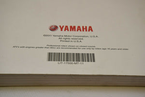 OEM Yamaha Technical Update Manual (YTA) LIT-17500-MT-11 Motorcycle ATV SxS 2011