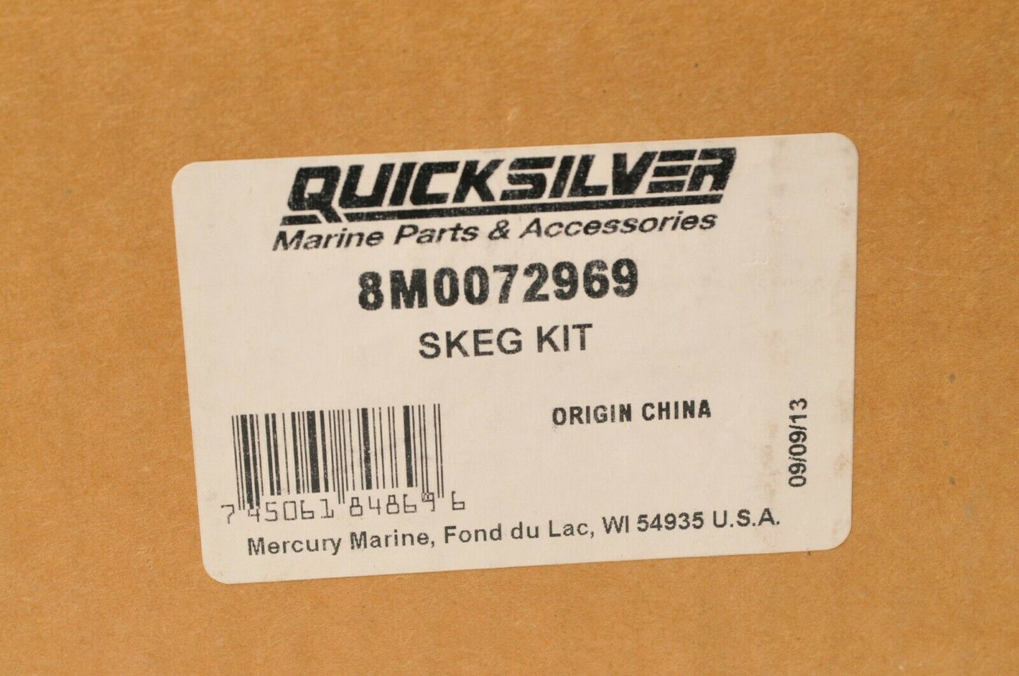 Mercury MerCruiser Quicksilver Skeg Kit - Zeus  | 8M0072969