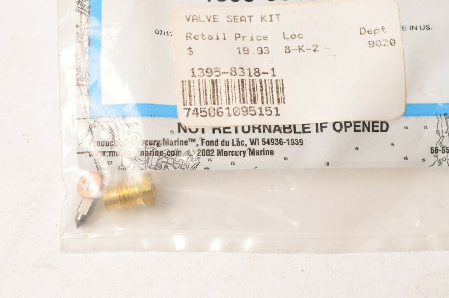 Mercury Mercruiser Quicksilver Valve Seat Kit 4.5HP Thru 275HP  | 1395-83181