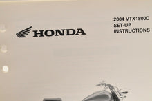 Load image into Gallery viewer, 2004 VTX1800C VTX1800 GENUINE Honda Factory SETUP INSTRUCTIONS PDI MANUAL S0208