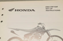 Load image into Gallery viewer, 2004 CRF150F CRF 150F GENUINE Honda Factory SETUP INSTRUCTIONS PDI MANUAL S0204
