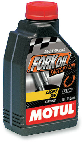 Motul 5w Fork Oil Huile de Fourche - Factory Line Synthetic 1L 1.05QT 105924