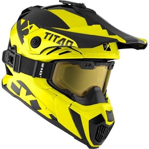 CKX Titan Air Flow Backcountry Snowmobile Helmet Double-Lens | Yellow SMALL