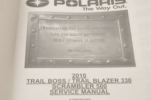 GENUINE POLARIS FACTORY SERVICE MANUAL 9922474 2010 SCRAMBLER TRAIL BOSS BALZER - Motomike Canada