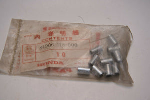 Honda OEM NOS 84906-118-000 Qty:10 - collar,setting number bracket MT250 ATC125