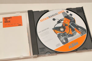 GENUINE KTM SERVICE REPAIR WORKSHOP MANUAL CD 3206009 950 ADVENTURE 2003