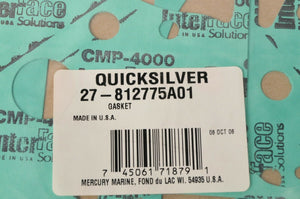 Mercury MerCruiser Quicksilver Gasket Set Exhaust Cover 80-125HP  | 812775A01