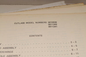 Vintage Polaris Parts Manual 9910726 1981 Cutlass 340 440 Snowmobile OEM Genuine