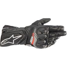 Load image into Gallery viewer, Alpinestars SP8 v3 Motorcycle Sport Racing Gloves Black Leather Trackday Riding