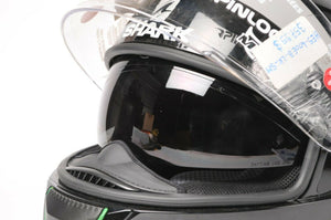 Shark Skwal Motorcycle Helmet Modular Gloss Black Small S HE5-400EB-LK-SM