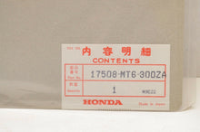 Load image into Gallery viewer, NOS OEM HONDA DECAL 17508-MT6-300ZA MARK, LEFT FUEL TANK (TYPE1) 1989 CBR600F