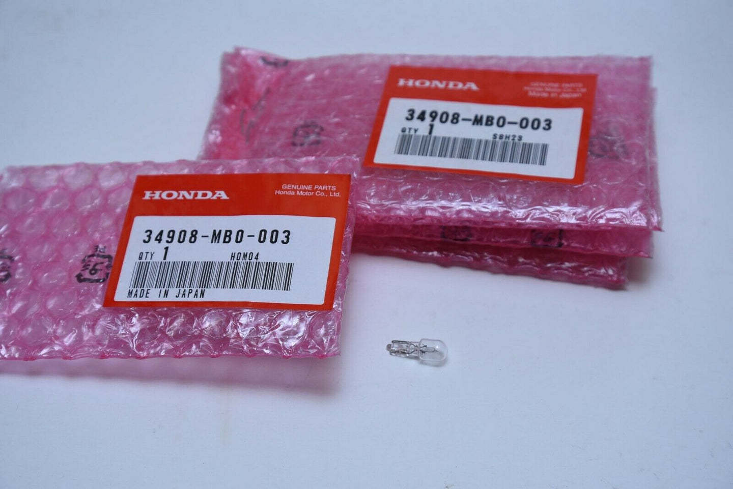 Honda Bulb 34908-MB0-003 Qty:5 12V 3W wedge Bulk Dealer Shop Lot of FIVE (5)