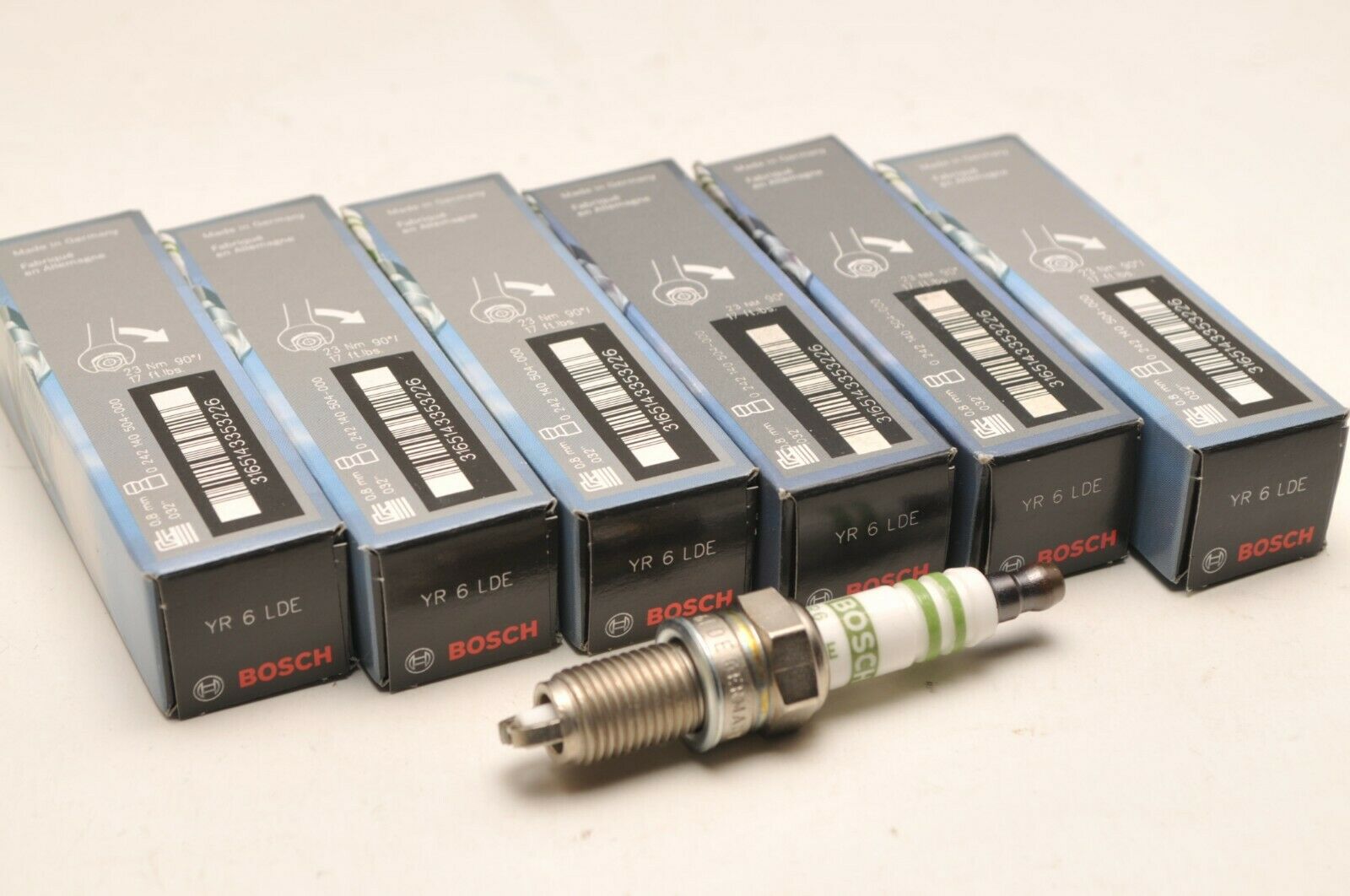 6 Bosch YR6LDE Spark Plug Plugs Bougies Lot of SIX Lot de SIX