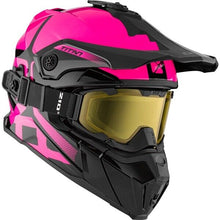 Load image into Gallery viewer, CKX Titan Original Backcountry Snowmobile Helmet Double-Lens | Polar Pink XL