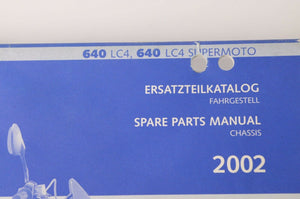 Genuine Factory KTM Spare Parts Manual Chassis - 640 LC4 / SM 2002 | 320852