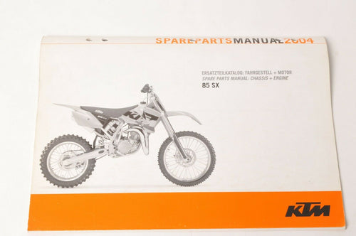 Genuine Factory KTM Spare Parts Manual - 85 SX 2004 04  |  3208116