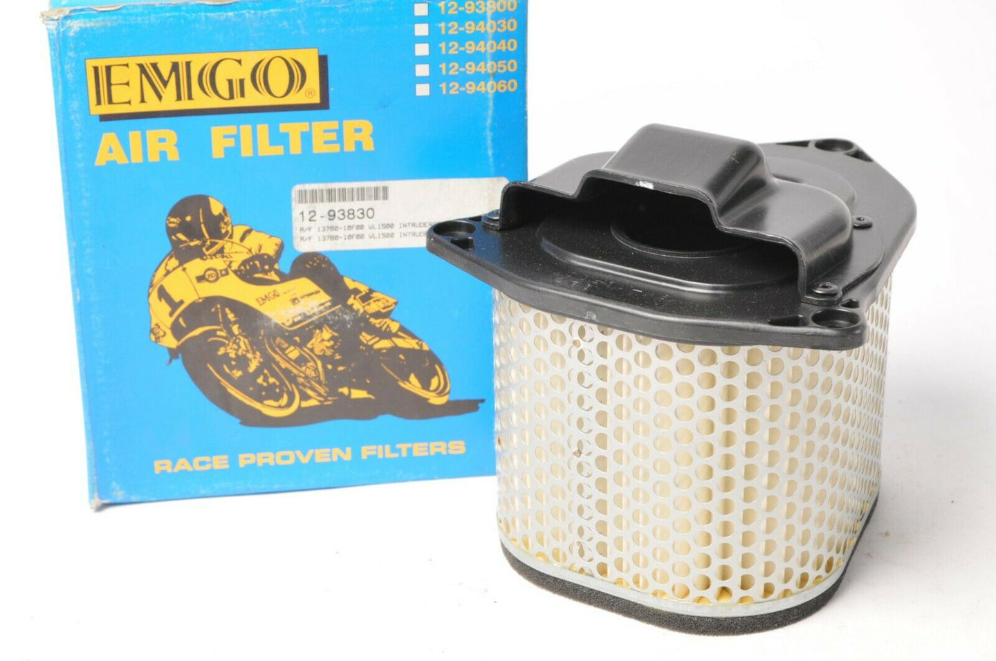 Emgo air filter element 12-93830 Replaces Suzuki 13780-10F00 