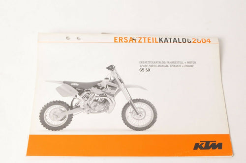 Genuine Factory KTM Spare Parts Manual - 65 SX 2004 04  |  3208115
