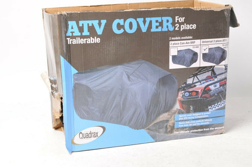 NOS Quadrax 2-seater ATV Cover 15-044 Black, Trailerable Trailering cover Black