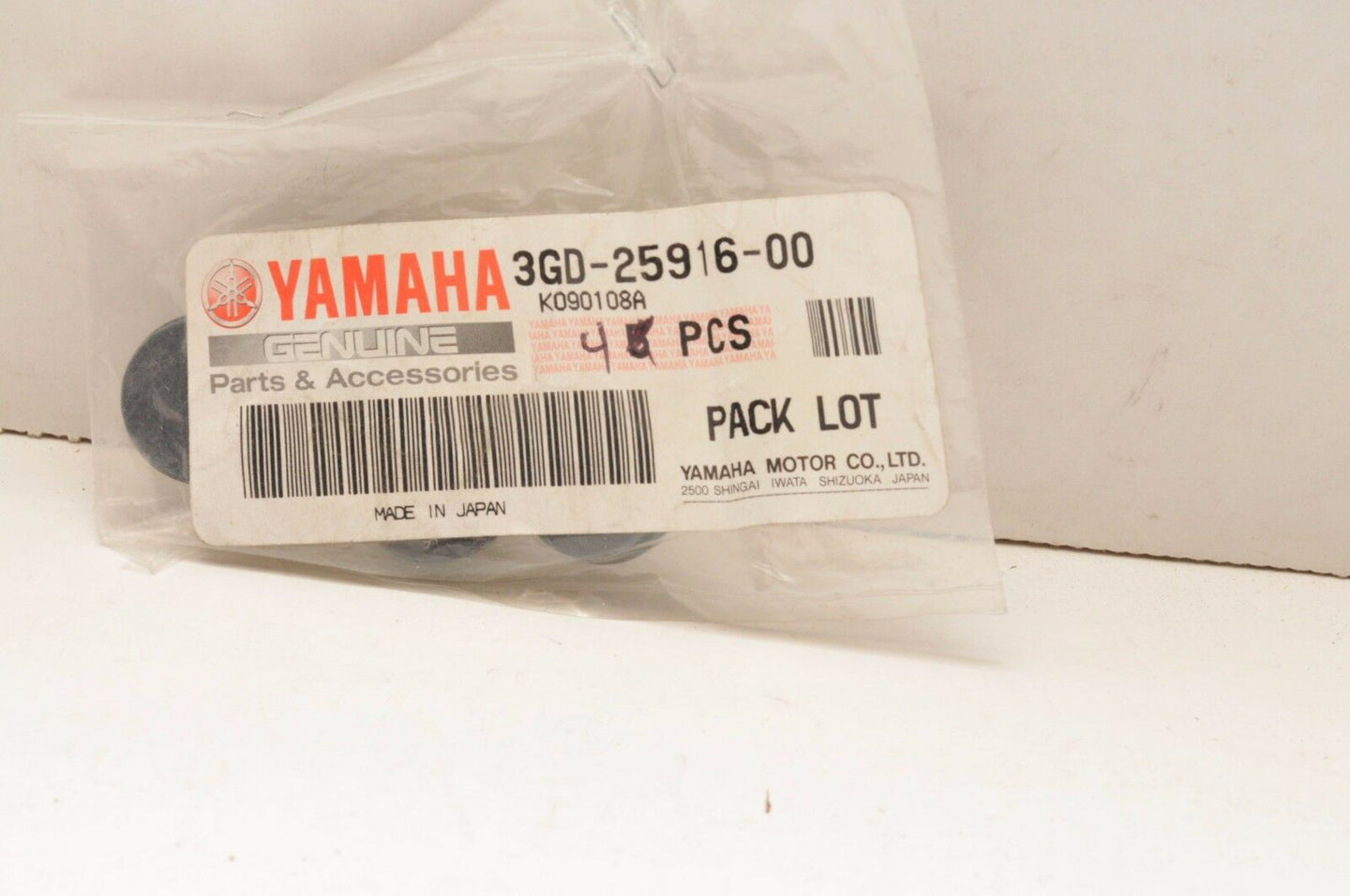 NEW NOS OEM YAMAHA CALIPER PLUG/CAP LOT OF FOUR (4) 3GD-25916-00