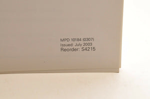 2004 TRX450FE/FM Genuine OEM Honda Factory SETUP INSTRUCTIONS PDI MANUAL S4215