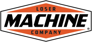 Loser Machine Death Grip Leather Motorcycle Gloves - Black and Orange
