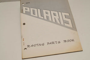 Vintage Polaris Parts Manual 1971 Racing Parts Book List Snowmobile Genuine OEM