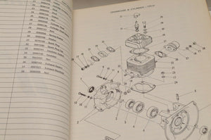 Vintage Polaris Parts Manual 1973 Engine Parts 9910292 Snowmobile Genuine OEM