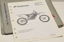Load image into Gallery viewer, 2003 CRF450R CRF450 R GENUINE Honda Factory SETUP INSTRUCTIONS PDI MANUAL S0129