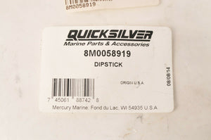 Mercury MerCruiser Quicksilver Dipstick 5.0 5.7 6.2L GM V8   |  8M0058919