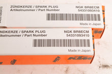 Load image into Gallery viewer, Genuine KTM Spark Plugs (2) BR8ECM fits 65 50 250 380 300 360 + | 54331093410