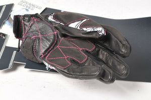 Five Stunt Replica Flower Shorty Women's Motorcycle Gloves Large L/10 555-03911