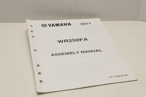Genuine Yamaha FACTORY ASSEMBLY SETUP MANUAL WR250F WR250FA 2011 LIT-11666-23-39