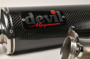 NEW Devil Exhaust - High Mount Carbon Magnum 58463 Kawasaki ZX10R 2004-2005