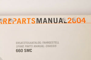 Genuine Factory KTM Spare Parts Manual Chassis 660 SMC 2004 04 | 3208134