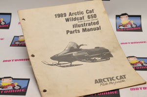 Genuine ARCTIC CAT Factory ILLUSTRATED PARTS MANUAL - 1989 WILDCAT 650 2254-495
