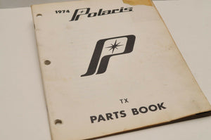 Vintage Polaris Parts Manual Book 9910229 1974 TX Snowmobile Genuine OEM