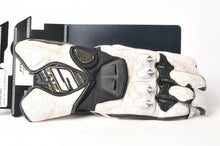 Load image into Gallery viewer, Five RFX-1 Laser White Leather Women&#39;s Motorcycle Gloves XL/11  555-03842 Racing