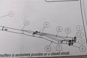 NEW Mig Exhaust Concepts RX1-HEADER - head pipe Y pipe mid collector Yamaha