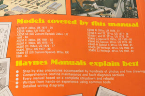 Haynes Owners Workshop Manual: Yamaha SOHC Twins 1975-1984 XS250 360 400 | 378