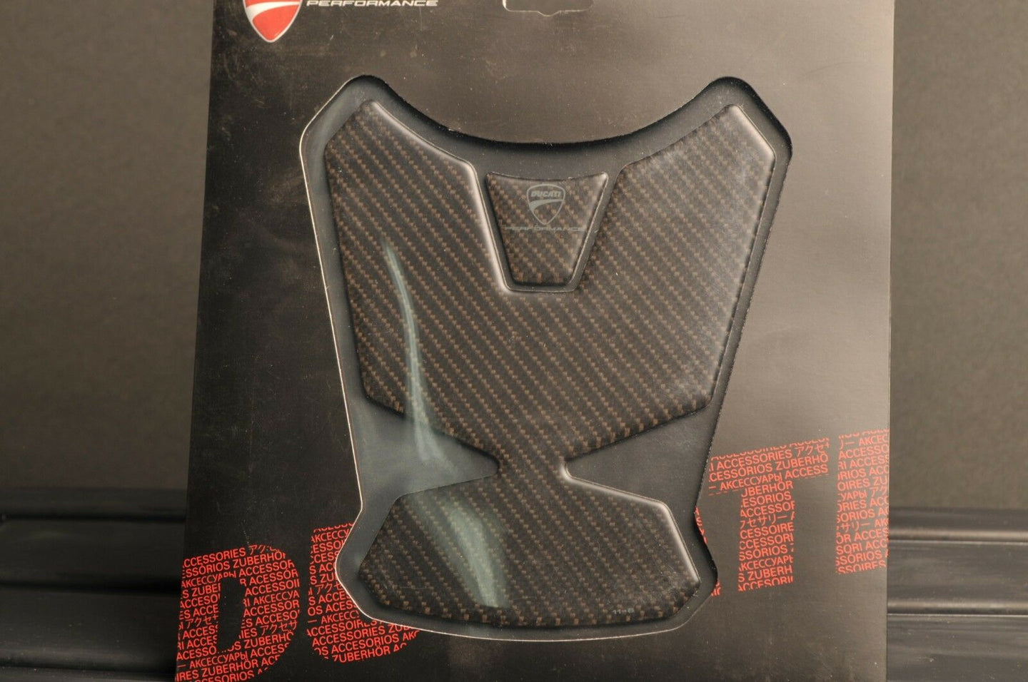 GENUINE DUCATI 97480131A PERFORMANCE CARBON ADHESIVE TANK PROTECTOR PAD MS1200