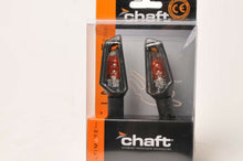 Load image into Gallery viewer, chaft Motorcycle Indicators turn signal lights IN428 Sword - Black/Clear w/bulb