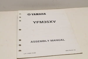 Genuine Yamaha ASSEMBLY SETUP MANUAL YFM35XV WOLVERINE 350 2006 LIT-11666-19-80