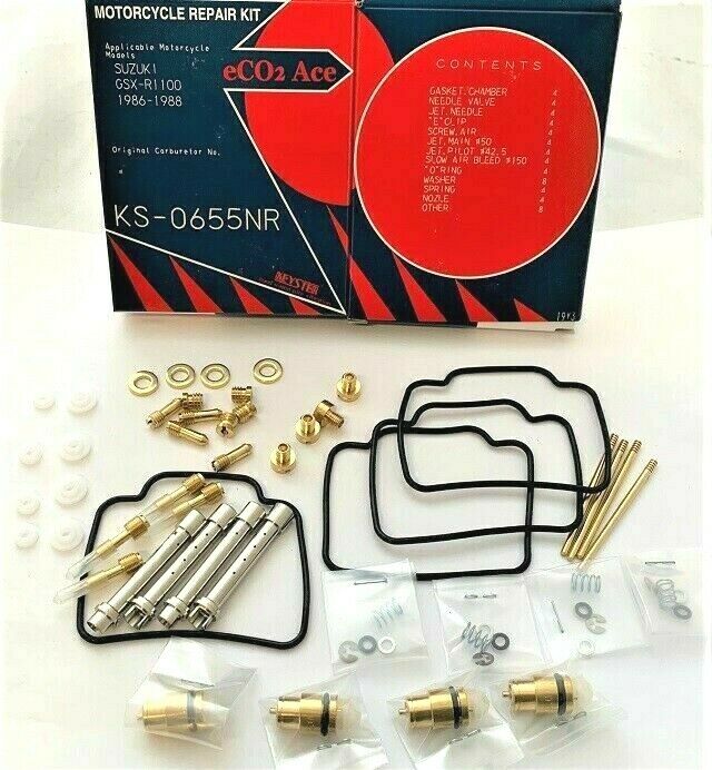 Suzuki Carburetor Repair Carb Kit GSXR1100 1986-88 FULL KS-0655NR |Keyster Japan