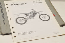 Load image into Gallery viewer, 2004 CRF450R CRF450 R GENUINE Honda Factory SETUP INSTRUCTIONS PDI MANUAL S0211