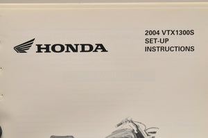 2004 VTX1300S VTX  GENUINE Honda Factory SETUP INSTRUCTIONS PDI MANUAL S0206