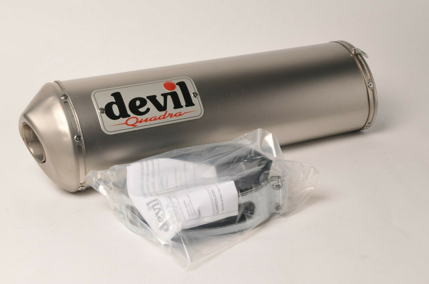 NEW Devil Exhaust -54601 Muffler Silencer Quadra for ATV VTT Quad Stainless