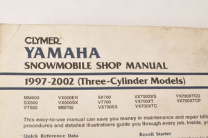 Clymer Service Repair Maintenance Manual: Yamaha Snowmobile 1997-2002 Triple